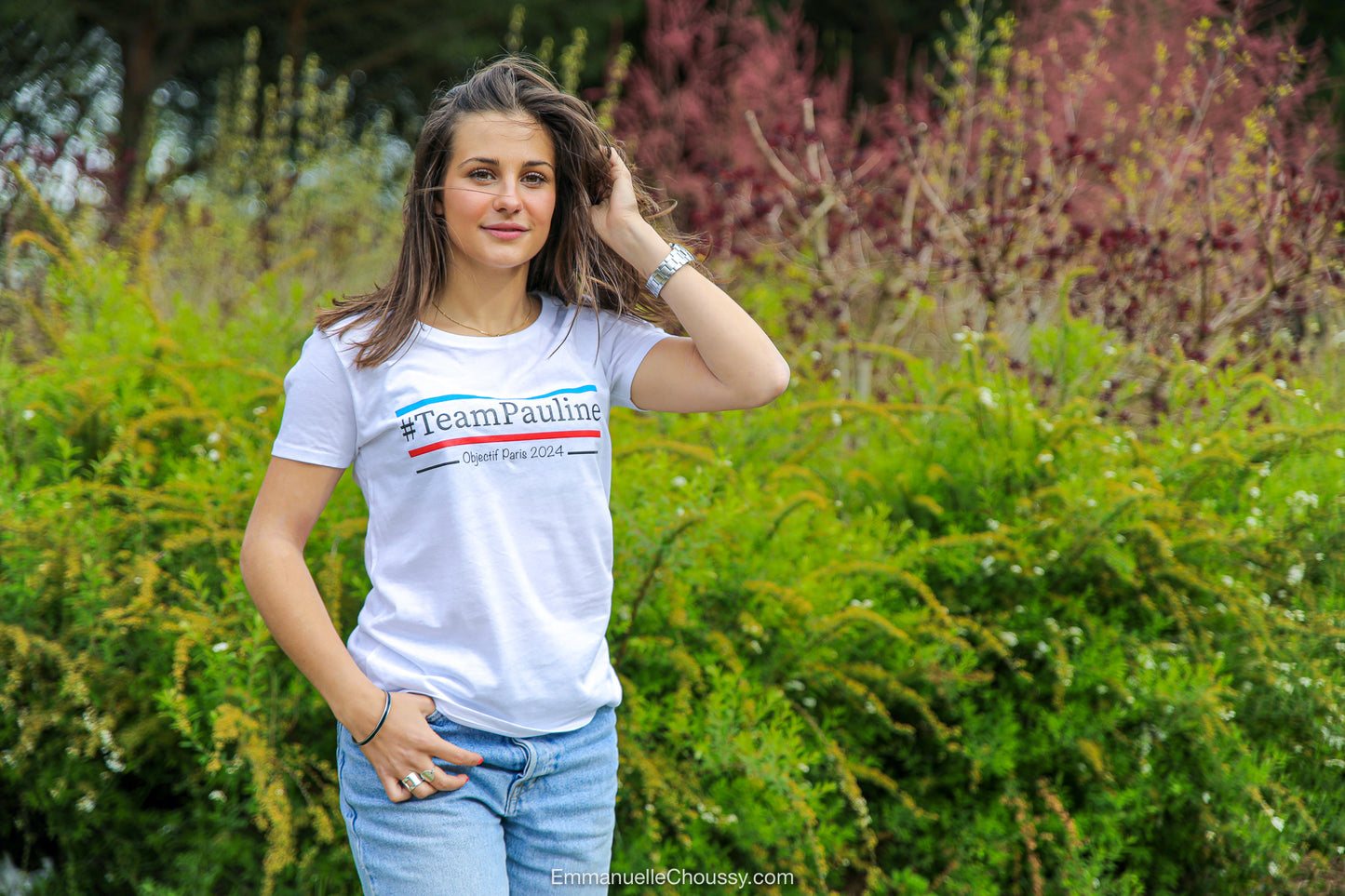 Tee shirt Femme blanc à manches courtes